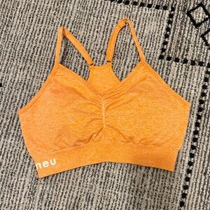NEU Apparel orange heathered Racerback sports bra ~ Medium/Large